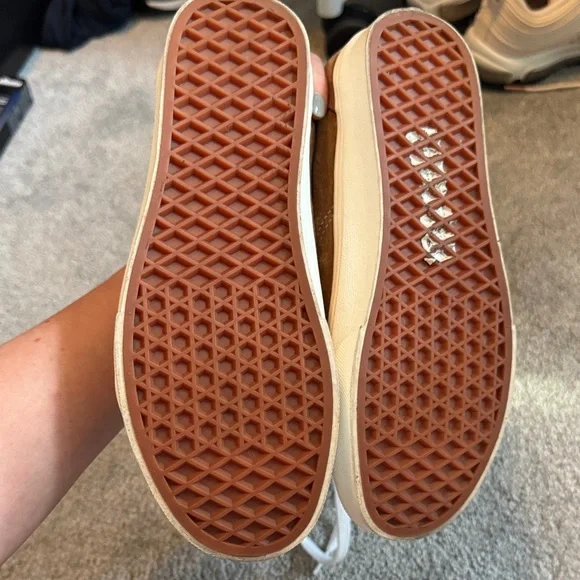 Vans Classic Brown Suede and White Womans Sneakers - Picture 8 of 10